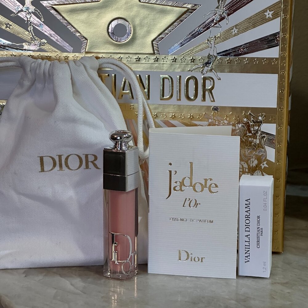 Dior Addict Lip Maximizer, shade 001 Pink  Vanilla Diorama  bundle set